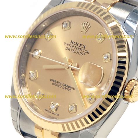 datejust rolex acciaio oro|rolex datejust 36 prezzo.